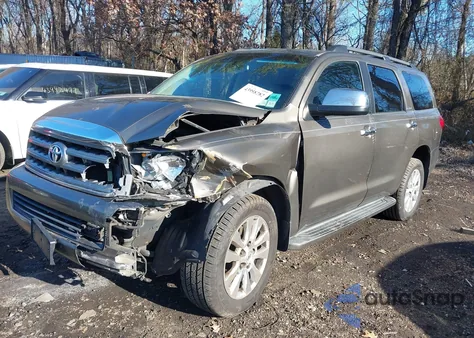 2008 Toyota Sequoia Platinum 5.7L V8 из США, поврежденный, VIN 5TDBY67A18S000570